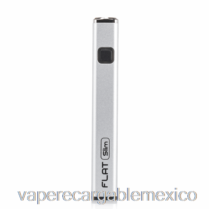 Vape Recargable Yocan Flat Slim 350mah Batería Plateada